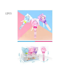 Мильні бульбашки HL 498-32 (16) ЦІНА ЗА 12 ШТУК В БЛОЦІ, ручний вентилятор, висота 21 см, в коробці