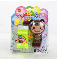 Пістолет з мильними бульбашками 632 E (252/2) “Ведмедик”, механічний принцип роботи, мильний розчин, на листі