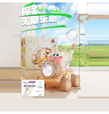 Каталка з мильними бульбашками 8533 (24) акумулятор 3.7 V, USB кабель, підсвічування, пляшечка з розчином, в коробці