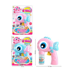 Пістолет з мильними бульбашками 502 (72/2) 2 кольори, механічний, 2 пляшечки із мильною рідиною, на листі