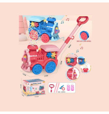 Каталка з мильними бульбашками 8525 A ШТРИХ=100536 (24/2) 2 види, на батарейках, підсвічування, мелодія, 2 пляшечки з розчином, в коробці