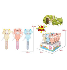 Мильні бульбашки HL 498-39 A (16/2) ЦІНА ЗА 12 ШТУК В БЛОЦІ, ручний вентилятор, висота 21 см, в коробці