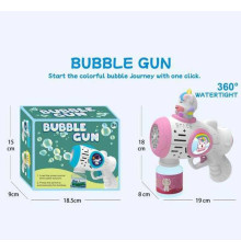 Пістолет з мильними бульбашками XD 800 A (96/2) підсвічування, автоматичний принцип, пляшечка з мильним розчином, в коробці