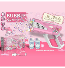 Пістолет з мильними бульбашками PP 277-2 (72) підсвічування, автоматичний принцип, акумулятор 3.7V, 2 пляшечки з мильним розчином, в коробці