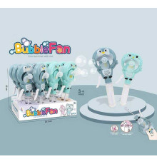 Мильні бульбашки 1136 (12/2) ЦІНА ЗА 12 ШТУК В БЛОЦІ, механічний вентилятор, висота 21 см