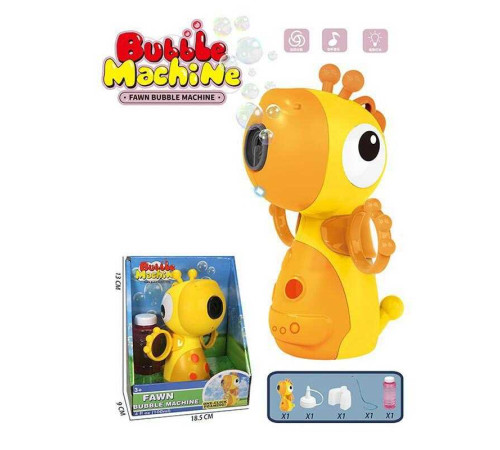 Мильні бульбашки 8805 (60/2) "Жирафа", світло, мелодія, на батарейках, в коробці Мильні бульбашки 8805 (60/2) "Жирафа", світло, мелодія, на батарейках, в коробці