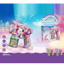 Пістолет з мильними бульбашками 8899-43 E (72) підсвічування, 10 отворів, автоматичний, пляшечка з мильним розчином, в коробці