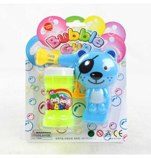 Пістолет з мильними бульбашками 632 I (252/2) “Ведмедик”, механічний принцип роботи, мильний розчин, на листі