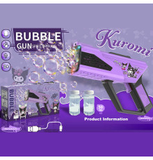 Пістолет з мильними бульбашками PP 277-3 (72) вбудований акумулятор 3.7 V, автоматичний, підсвічування, 2 пляшечки з мильним розчином, в коробці