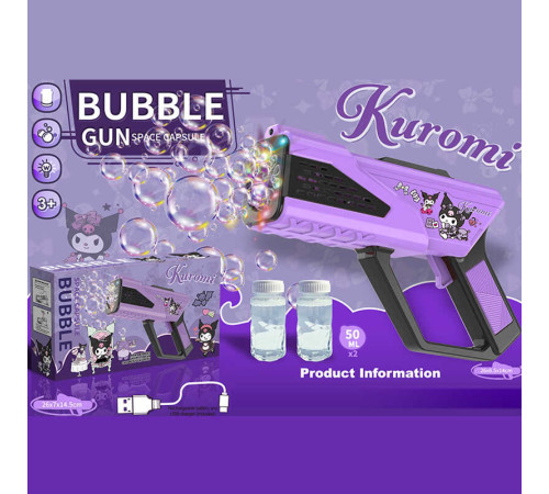 Пістолет з мильними бульбашками PP 277-3 (72) вбудований акумулятор 3.7 V, автоматичний, підсвічування, 2 пляшечки з мильним розчином, в коробці Пістолет з мильними бульбашками PP 277-3 (72) вбудований акумулятор 3.7 V, автоматичний, підсвічування, 2 пляшечки з мильним розчином, в коробці