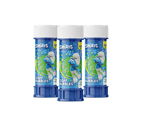 гр Мильні бульбашки "Smurfs" в ас. Об’єм 60 мл. 200596 (1) ЦІНА ЗА 36 ШТ У БЛОЦІ "DoDo" гр Мильні бульбашки "Smurfs" в ас. Об’єм 60 мл. 200596 (1) ЦІНА ЗА 36 ШТ У БЛОЦІ "DoDo"