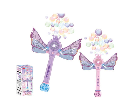 Установка з мильними бульбашками LS 7727-50 (60/2) 2 кольори, автоматичний режим, музика, підсвічування, мильний розчин, 2 режими, коробці