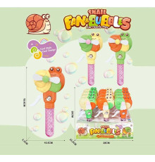 Мильні бульбашки 1986-44 (18/2) ЦІНА ЗА 12 ШТУК В БЛОЦІ, мильний розчин, ручний вентилятор, в коробці