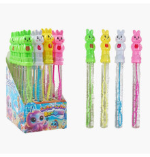 Мильні бульбашки TC 60322 (12) "WToys", ЦІНА ЗА 24 ШТУКИ В БЛОЦІ, "Зайчик", висота 25см, в коробці