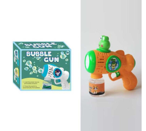 Пістолет з мильними бульбашками XD 800 G (96/2) підсвічування, автоматичний принцип, пляшечка з мильним розчином, в коробці Пістолет з мильними бульбашками XD 800 G (96/2) підсвічування, автоматичний принцип, пляшечка з мильним розчином, в коробці