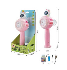 Установка з мильними бульбашками XH 126 (48/2) підсвічування, автоматичний принцип, акумулятор 3.7V, пляшечка з мильним розчином, в коробці