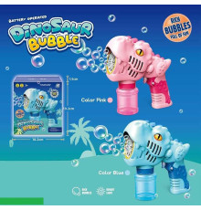 Пістолет з мильними бульбашками AL 2027 (72/2) 2 види, підсвічування, на батарейках, в коробці