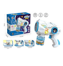 Пістолет з мильними бульбашками YH 358-2 (48/2) підсвічування, пляшечка з мильним розчином, автоматичний, в коробці