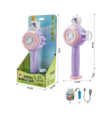 Установка з мильними бульбашками XH 127 (48/2) підсвічування, автоматичний принцип, акумулятор 3.7V, пляшечка з мильним розчином, в коробці