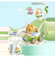 Каталка з мильними бульбашками 8538 B (24) акумулятор 3.7 V, USB кабель, підсвічування, пляшечка з розчином, в коробці