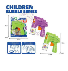 Пістолет з мильними бульбашками P 82608 (120/2) 2 кольори, на листі