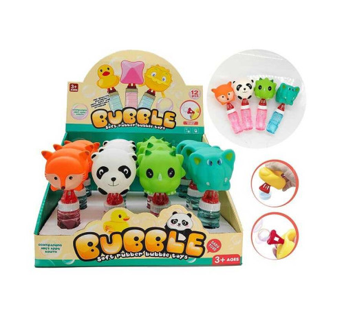 Мильні бульбашки AA 3001 (24/2) ЦІНА ЗА 12 ШТУК В БЛОЦІ, гумові тварини, в коробці Мильні бульбашки AA 3001 (24/2) ЦІНА ЗА 12 ШТУК В БЛОЦІ, гумові тварини, в коробці