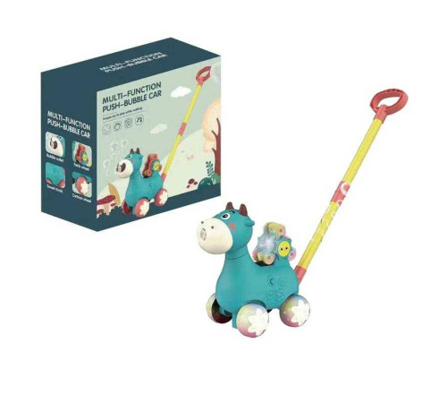 Каталка з мильними бульбашками 9001 Штрих = 90010 (30) підсвічування, мелодія, 2 пляшечки з мильними бульбашками, висота 57 см, млин, в коробці