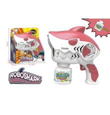 Пістолет з мильними бульбашками B 626 (48/2) на батарейках, звук, автоматичний принцип роботи, підсвітка, мильний розчин, в коробці