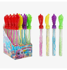 Мильні бульбашки TC 16877 (12) "WToys", ЦІНА ЗА 24 ШТУКИ В БЛОЦІ, "Фрукти", висота 25см, в коробці