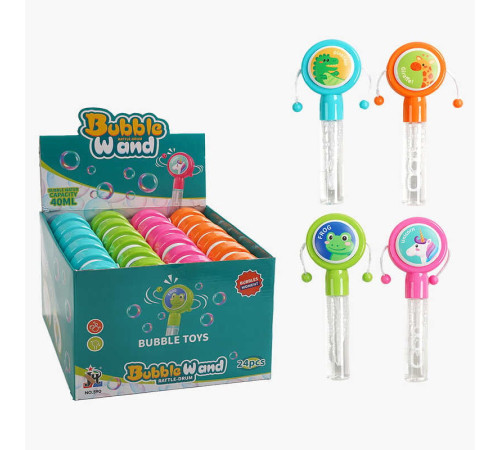 Мильні бульбашки 590 (8) ЦІНА ЗА 24 ШТУКИ В БЛОЦІ, 3х3.5х18 см, барабан-колотушка Мильні бульбашки 590 (8) ЦІНА ЗА 24 ШТУКИ В БЛОЦІ, 3х3.5х18 см, барабан-колотушка