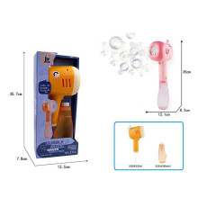 Пістолет з мильними бульбашками 531 A (36) 2 види, підсвічування, мелодія, 2 режими, пляшечка з мильним розчином, автоматичний, в коробці