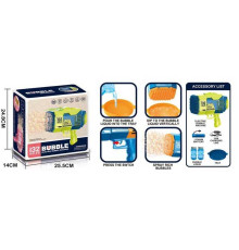 Пістолет з мильними бульбашками KB 1141 (24) акумулятор 3.7 V, підсвітка, мильний розчин, USB кабель, тарілочка, в коробці