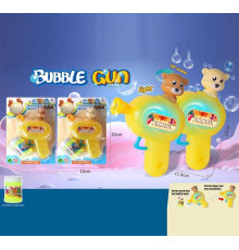 Пістолет з мильними бульбашками 1145 (168/2) 2 види, мильний розчин, 10х15 см, на листі