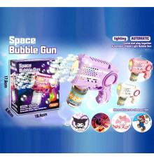 Пістолет з мильними бульбашками 7780 H (72) 3 кольори, підсвічування, автоматичний принцип, пляшечка з мильним розчином, в коробці, ВИДАЄТЬСЯ ТІЛЬКИ МІКС ВИДІВ