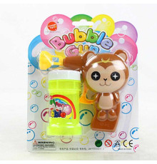 Пістолет з мильними бульбашками 632 M (252/2) “Мавпа”, механічний принцип роботи, мильний розчин, на лист