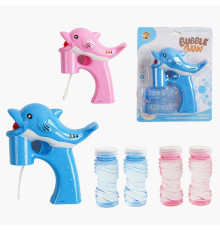 Пістолет з мильними бульбашками MY 152 Y-2 (72) 2 види, на батарейках, музика, підсвітка, автоматичний принцип роботи, мильний розчин, на листі