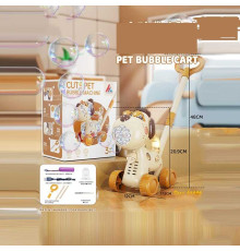 Каталка з мильними бульбашками 8529 (36) вбудований акумулятор, USB кабель, підсвічування, мильний розчин, викрутка, автоматичний принцип роботи, в коробці