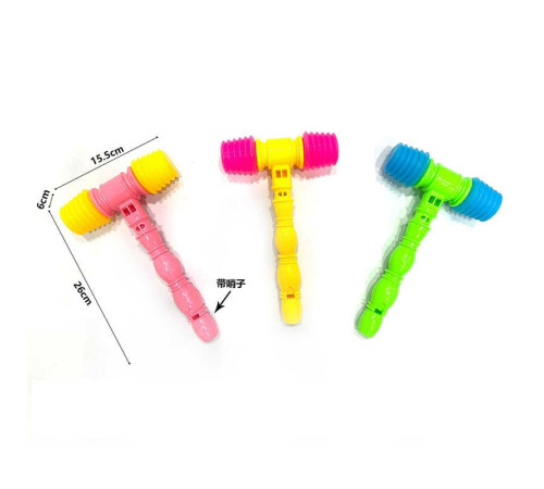 Молоточок 586-3 (384/2) 3 види, пискавка, свисток, у сітці, ВИДАЄТЬСЯ ТІЛЬКИ МІКС ВИДІВ – в наличии! Купите сейчас у KAZKOVA