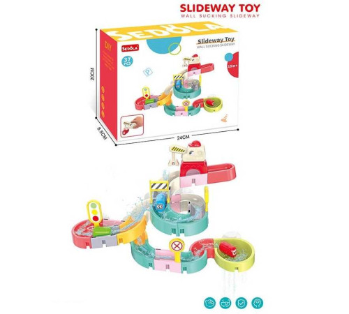 Гра для ванни 8366-45 A (48) "Гірка", 37 елементів, магнітний підіймач, в коробці – в наличии! Купите сейчас у KAZKOVA