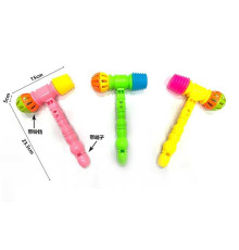 Молоточок 587-4 (504/2) 3 види, брязкальце, пискавка, свисток, у сітці, ВИДАЄТЬСЯ ТІЛЬКИ МІКС ВИДІВ