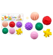 Сенсорні кульки 916-6 (120/2) 6 штук, пискавка, у пакеті