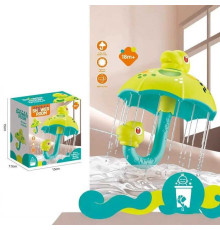 Гра для ванни 1801 (63) “Парасолька”, діаметр купола - 15 см, оберт голови динозаврика на 360°, в коробці