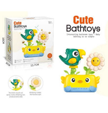 Гра для ванни 2589 (60) "Папуга з квіткою", механічний принцип роботи, присоски, в коробці