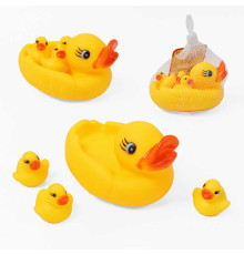 Пискавка SDL 179-9 (360/2) “Качка з каченятами”, 4 іграшки, у сітці