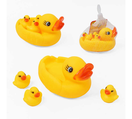 Пискавка SDL 179-9 (360/2) “Качка з каченятами”, 4 іграшки, у сітці