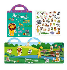 Зошит з наліпками LY 63014 (200) багаторазові наліпки, в пакеті