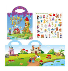 Зошит з наліпками LY 63022 (200) багаторазові наліпки, в пакеті