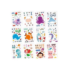 Наліпки LY 63053 (150) 36 сторінок, 12 тварин, в пакеті