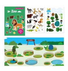 Зошит з наліпками LY 63044 (300) багаторазові наліпки, в пакеті