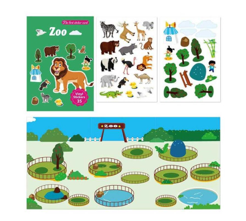 Зошит з наліпками LY 63044 (300) багаторазові наліпки, в пакеті – в наличии! Купите сейчас у KAZKOVA